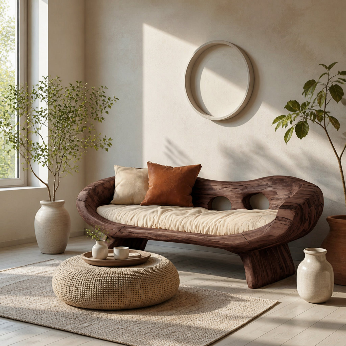 Artistic Sculptural Sofa With Curved Design For Living Room - product view 7