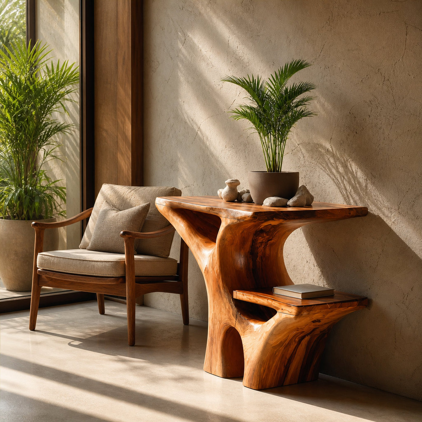 Artistic Side Table Unique Multi-Tiered Design For Home