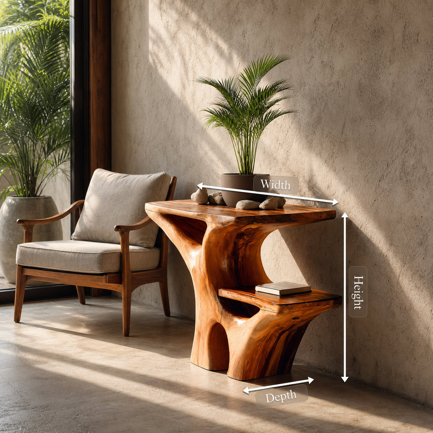 Artistic Side Table Unique Multi-Tiered Design For Home - product view 8