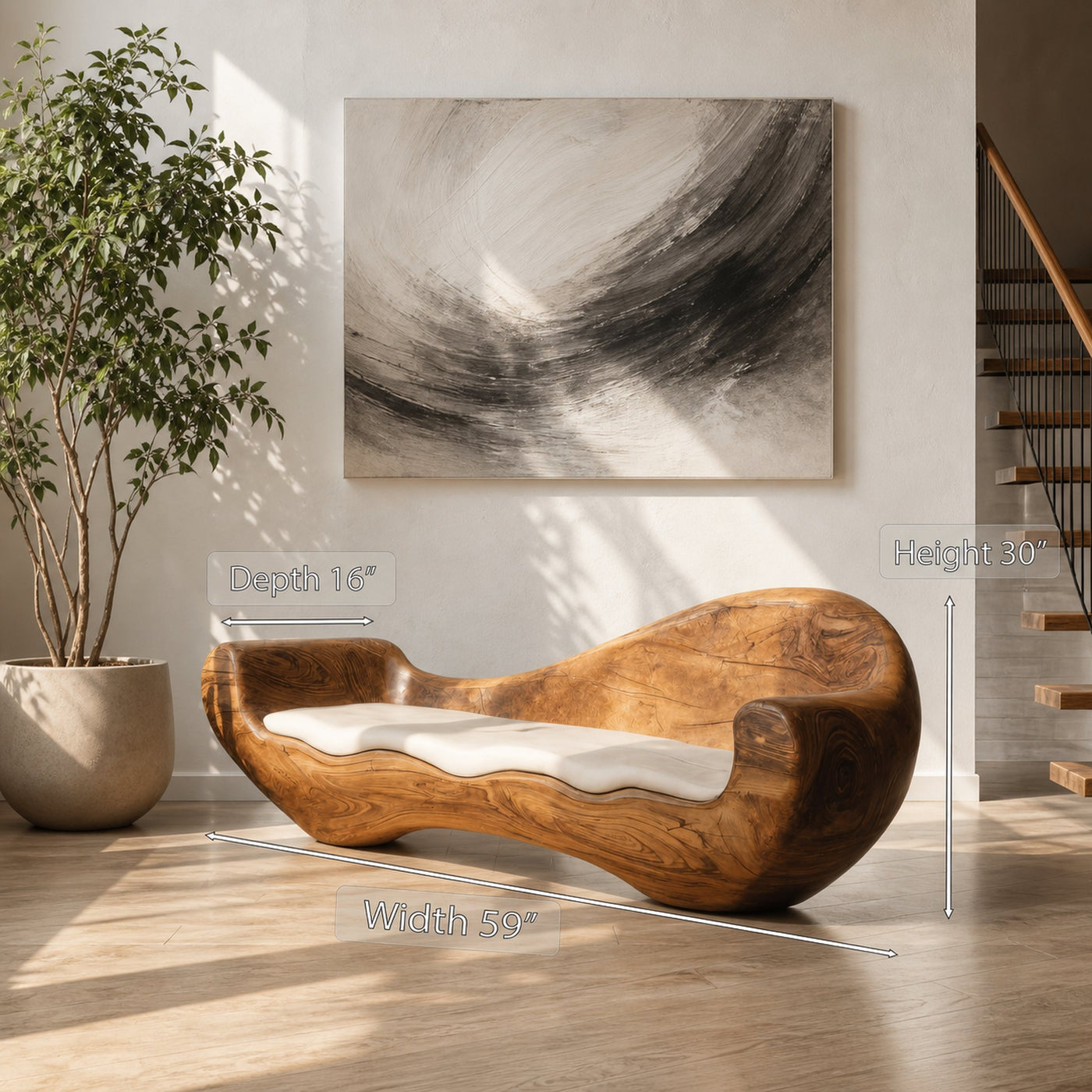 Artistic Sofa With Organic Design For Living Room - product view 6