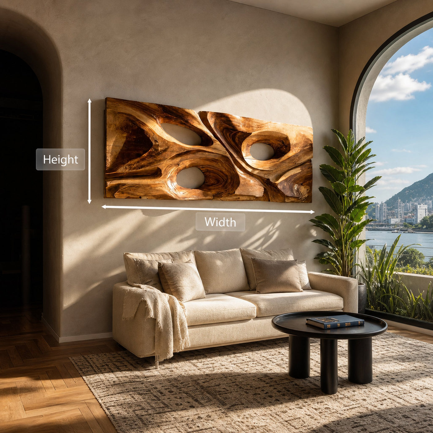 Artistic Wall Art With Multi Void Structure For Living Room - product view 6