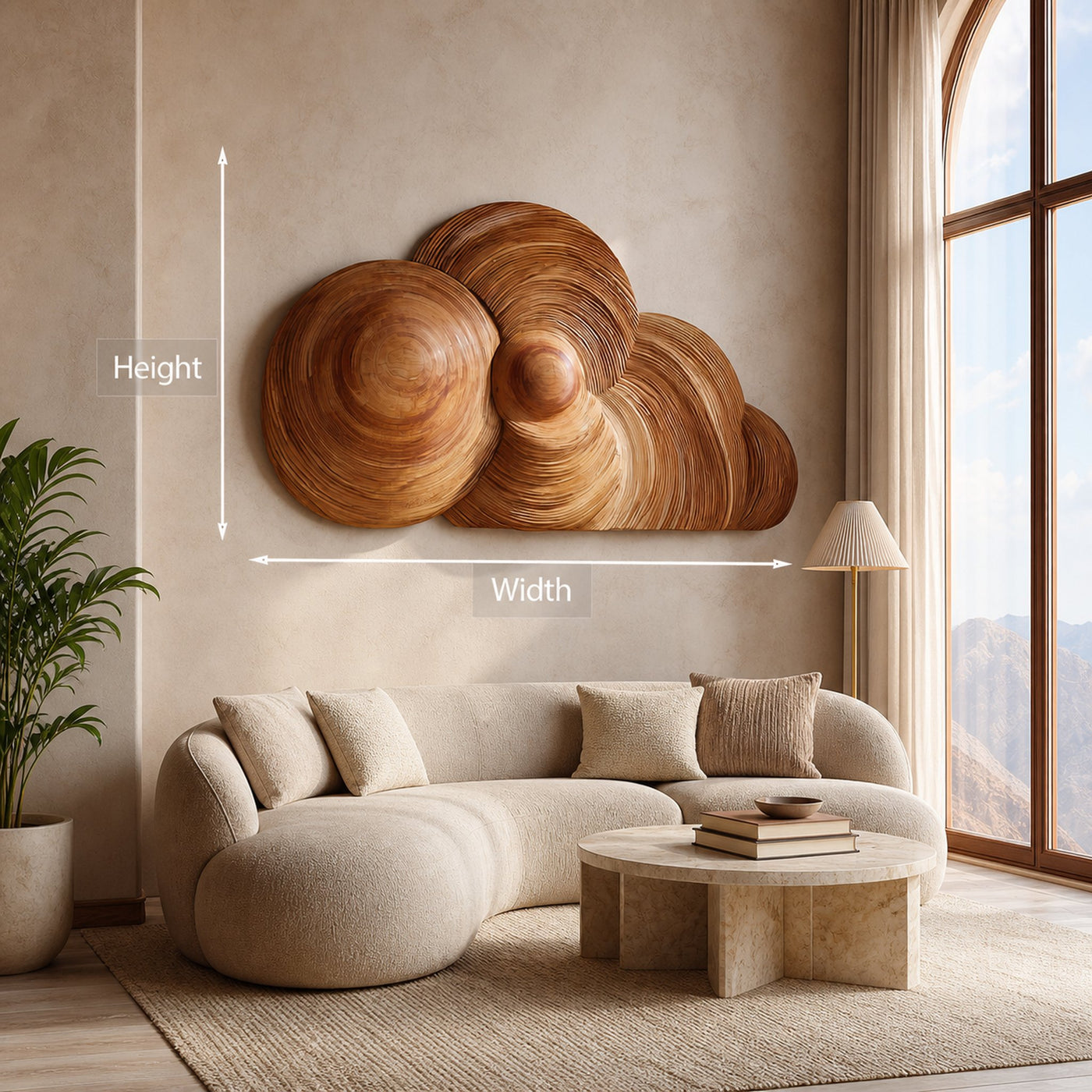 Artistic Wooden Cloud Wall Art For Interior Decor - product view 8