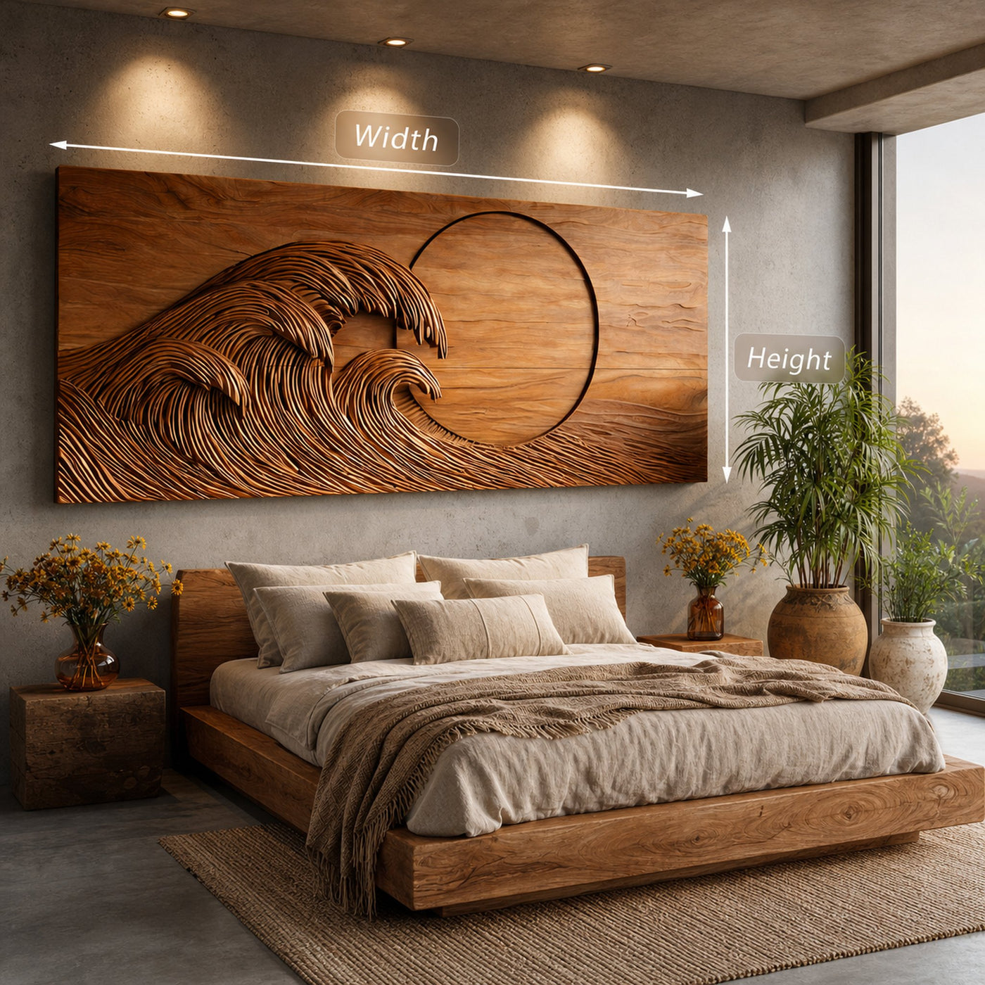 Artistic Wooden Seascape Wall Art For Modern Home - product view 7