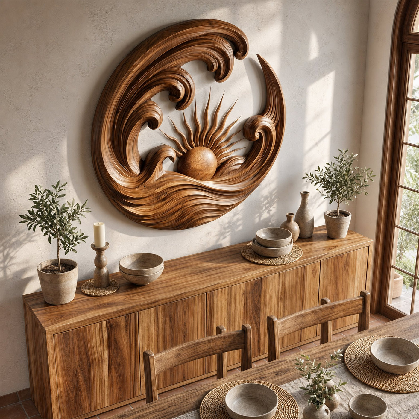 Coastal Wave Wall Art For Living Room - product view 3