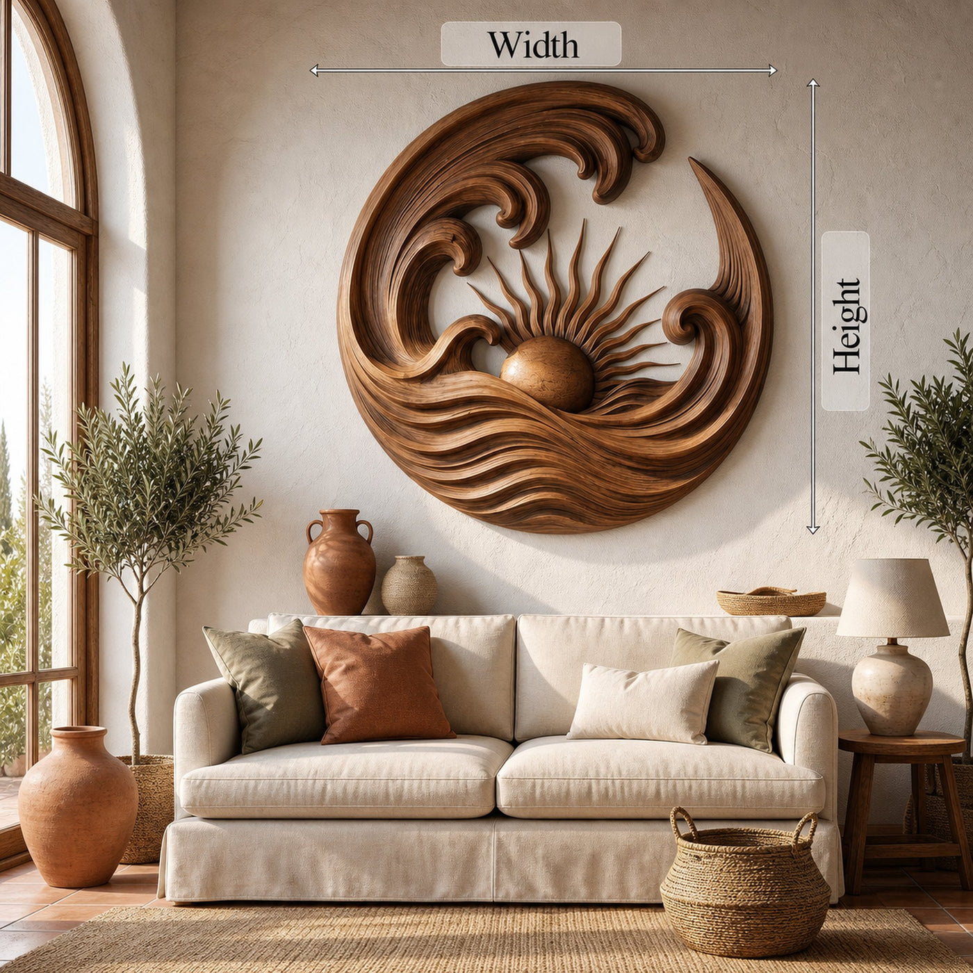 Coastal Wave Wall Art For Living Room - product view 5