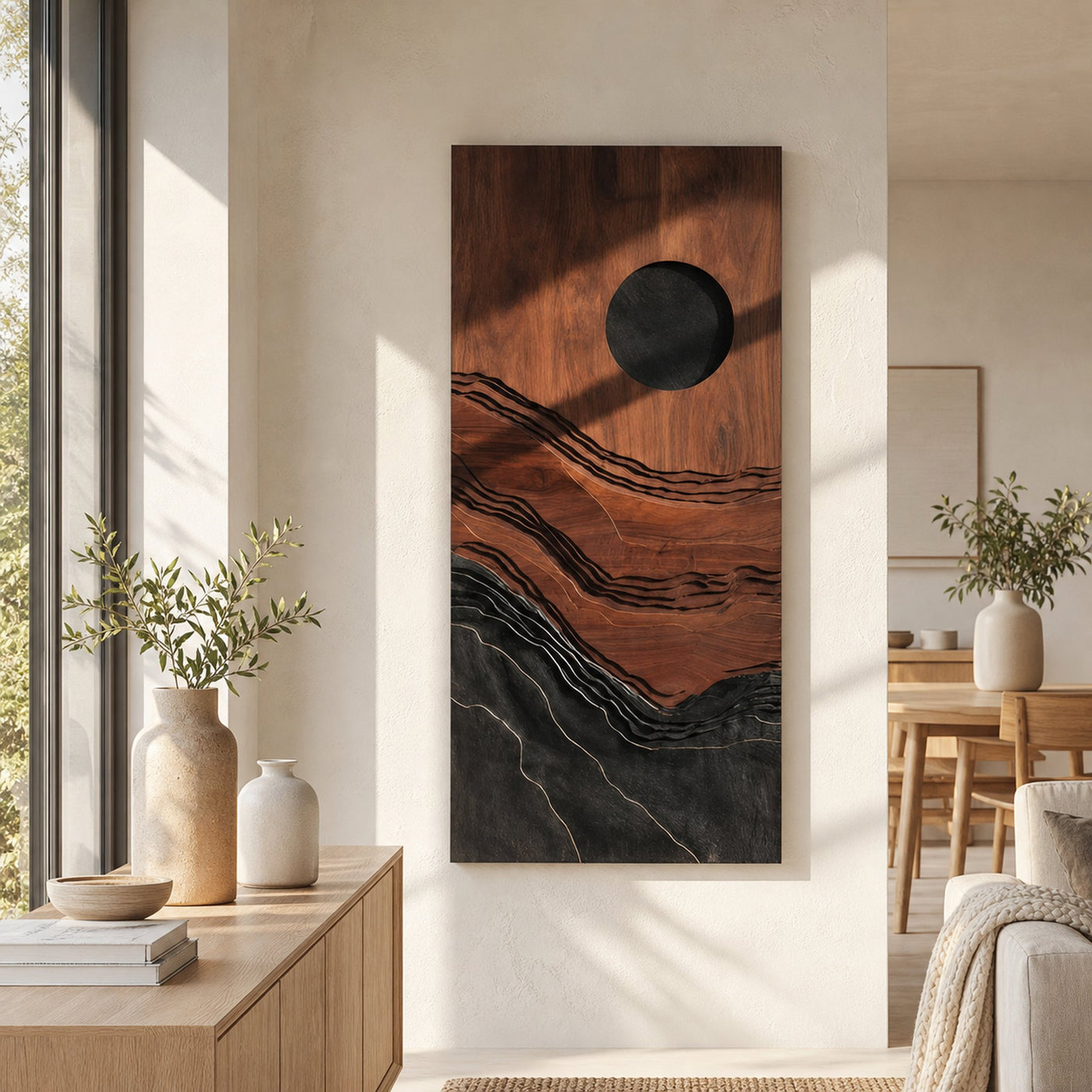 Contemporary Abstract 3D Wall Art For Living Area Decor