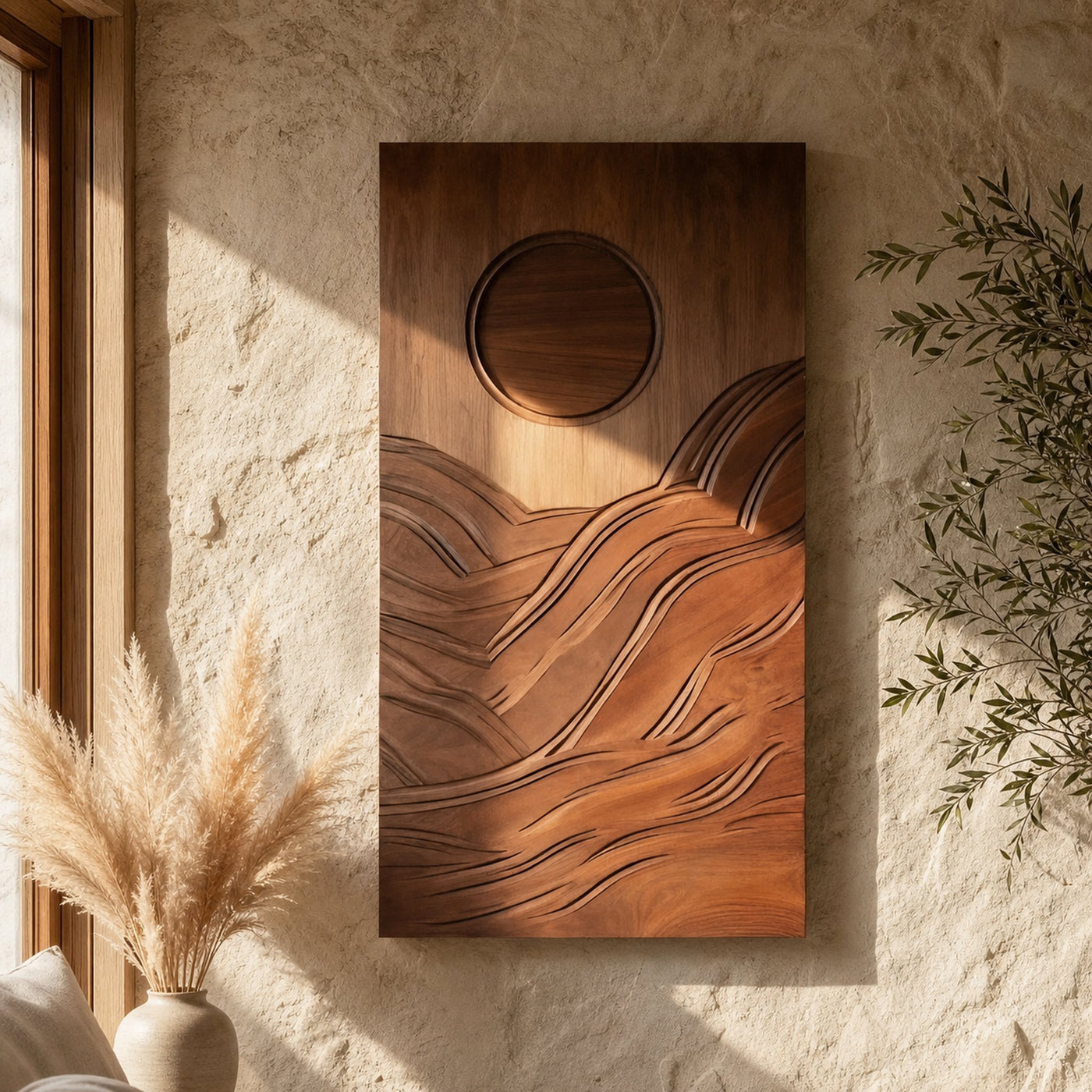 Contemporary Abstract Wall Sculpture For Bedroom Display