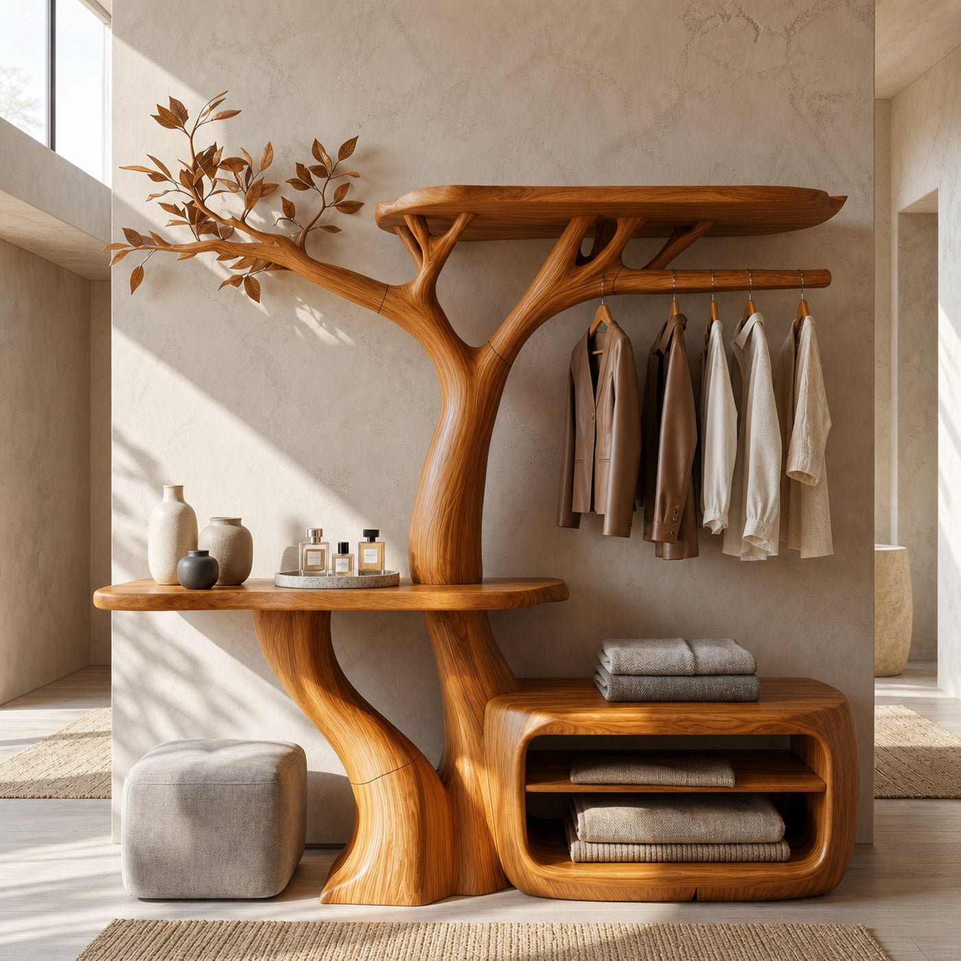 Contemporary Bedroom Clothes Rack Tree Coat Rack Bedroom And Dressing Room