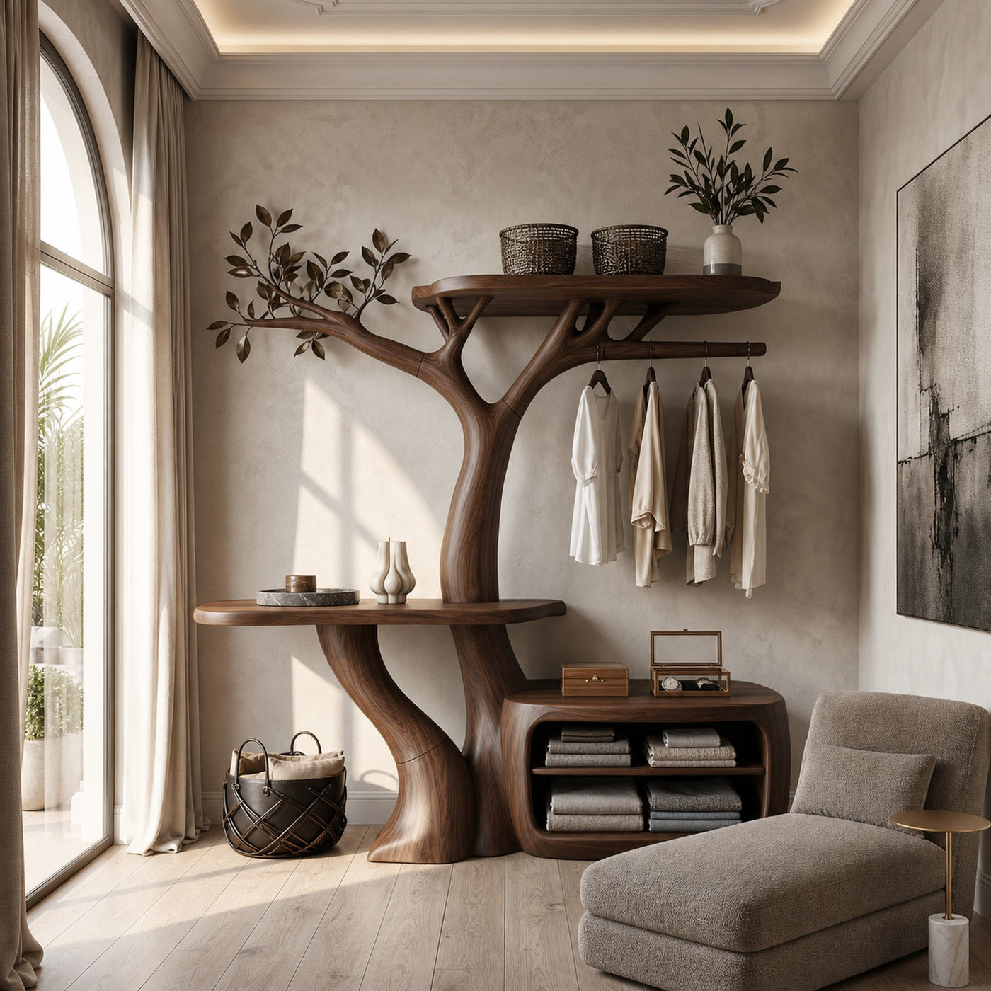 Contemporary Bedroom Clothes Rack Tree Coat Rack Bedroom And Dressing Room - product view 7