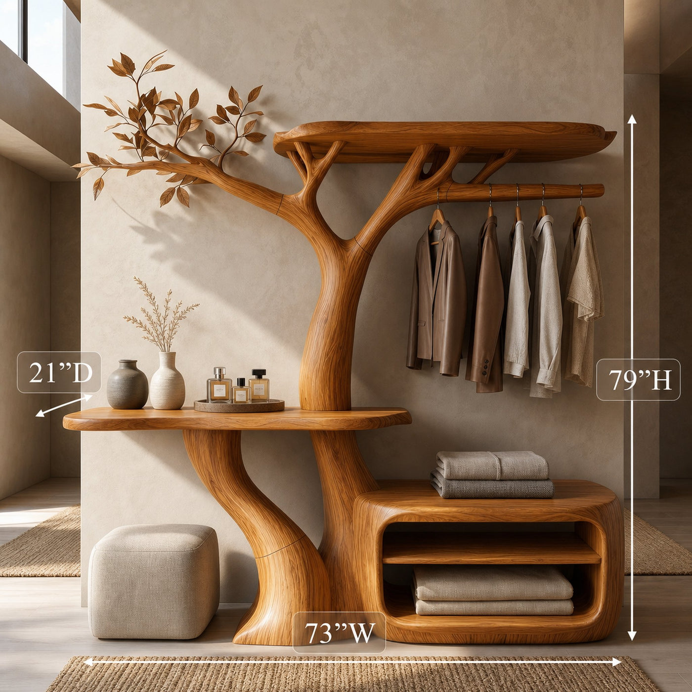 Contemporary Bedroom Clothes Rack Tree Coat Rack Bedroom And Dressing Room - product view 8