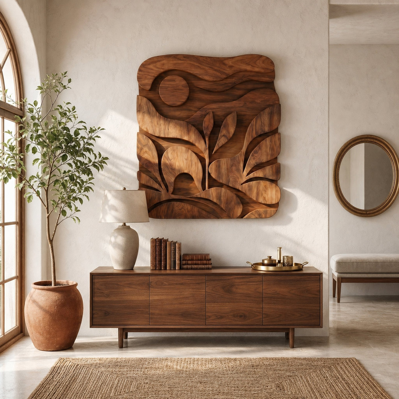 Contemporary Botanical Wall Art For Living Room - product view 2