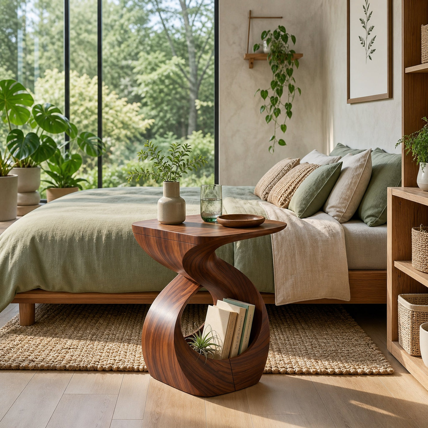 Contemporary Curved End Table For Apartment Interior Design - product view 6