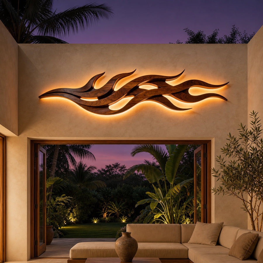 Contemporary Dimensional Wall Art For Executive Office Interior