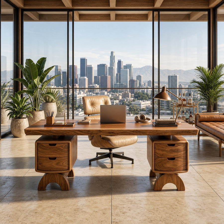Contemporary Executive Desk Bedroom Office