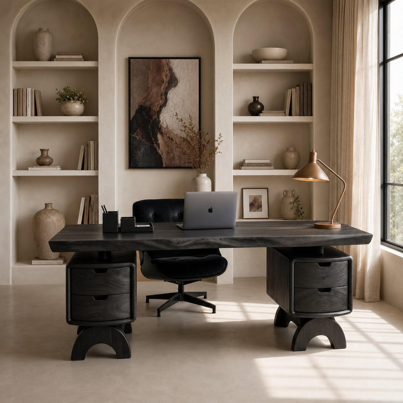 Contemporary Executive Desk Bedroom Office - product view 7