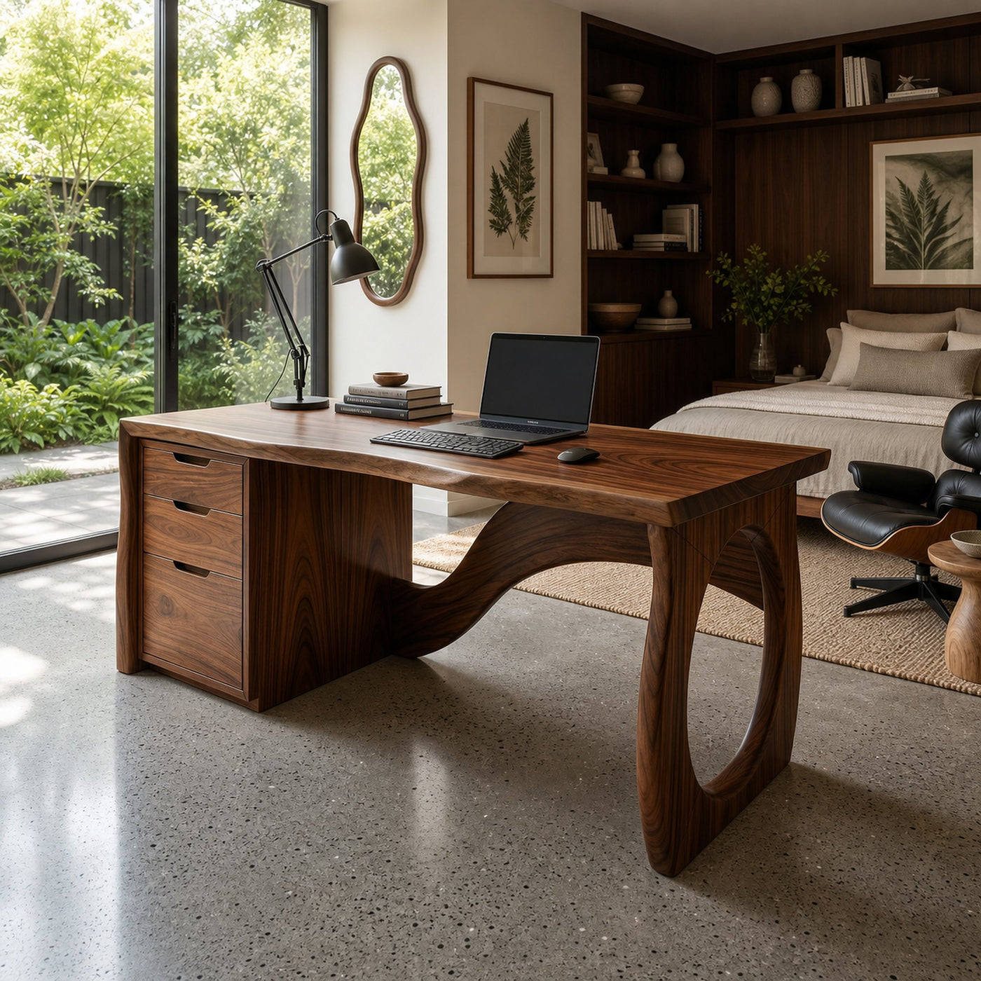 Contemporary Executive Desk Designer Workspace - product view 6