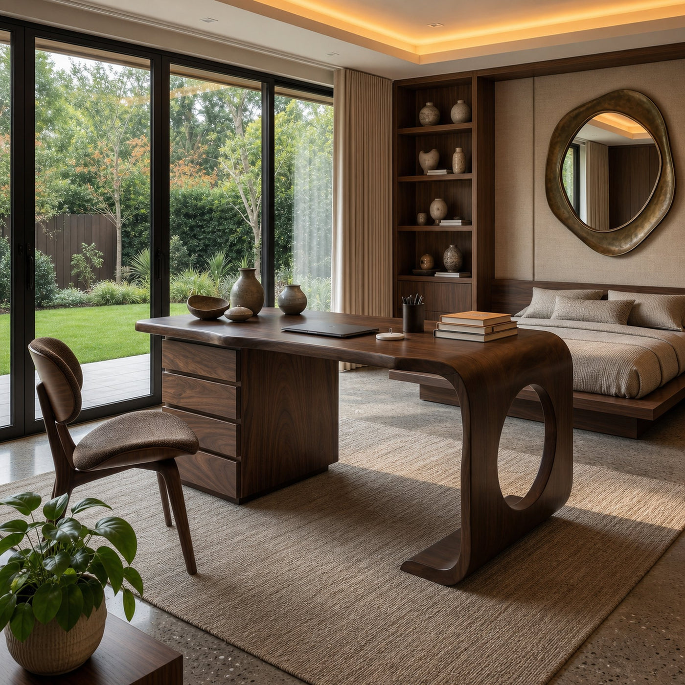 Contemporary Executive Desk Garden Office - product view 6