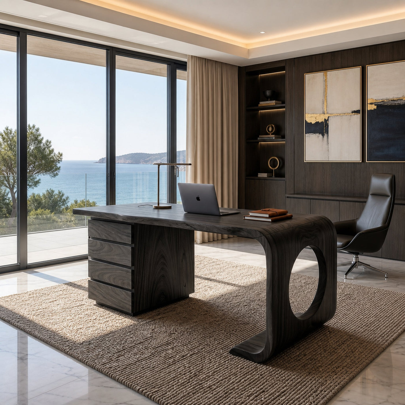 Contemporary Executive Desk Garden Office - product view 7