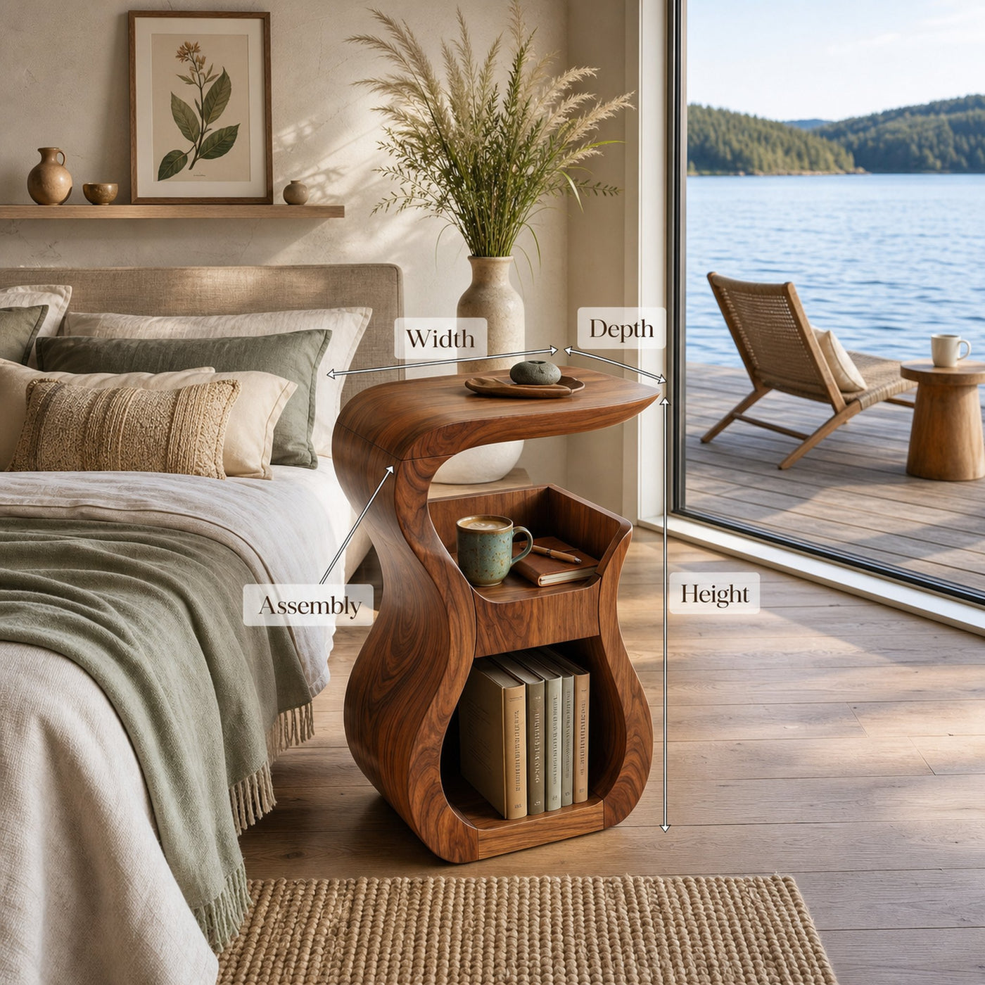 Contemporary Flowing Drink Table For Open Concept Interior - product view 8