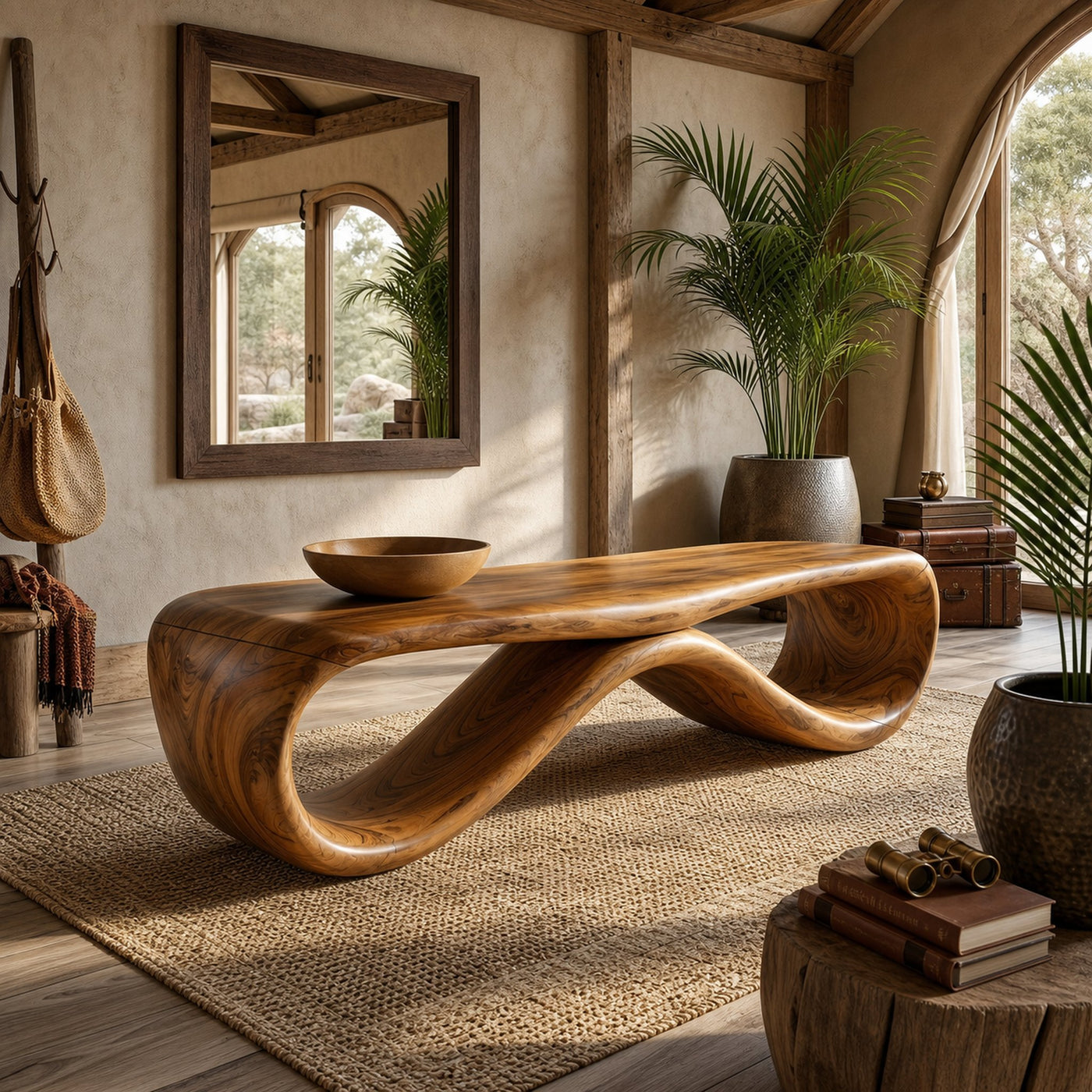 Contemporary Hallway Bench Designer Apartment - product view 6