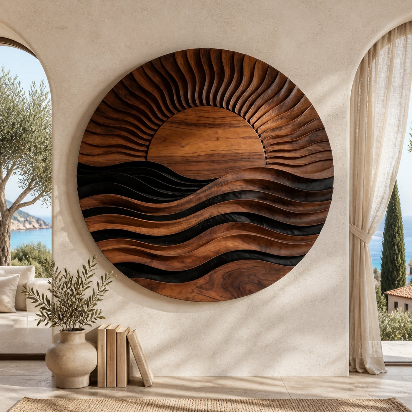 Contemporary Mountain Landscape Wall Art For Living Room