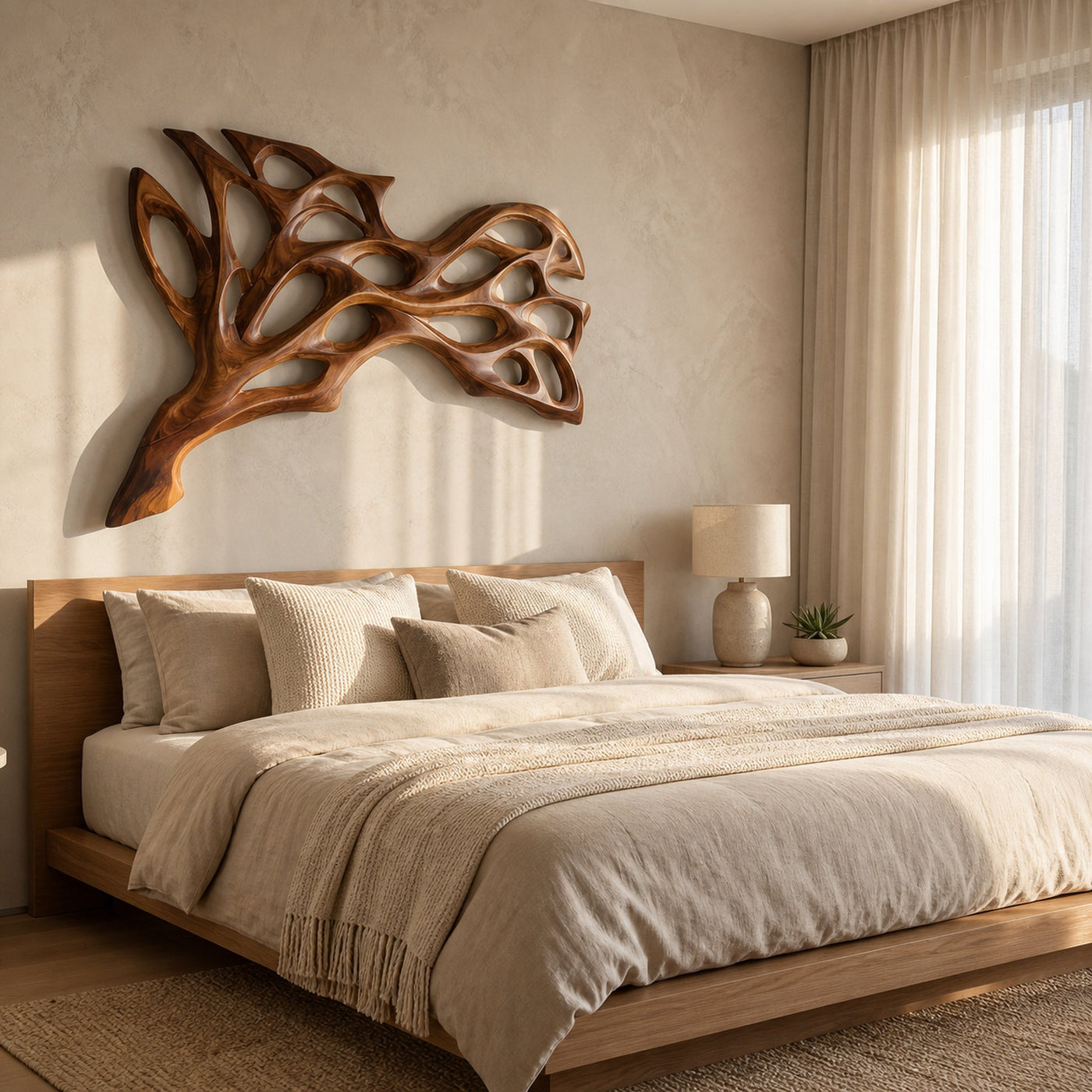Contemporary Natural Wood Wall Art For Modern Home - product view 6