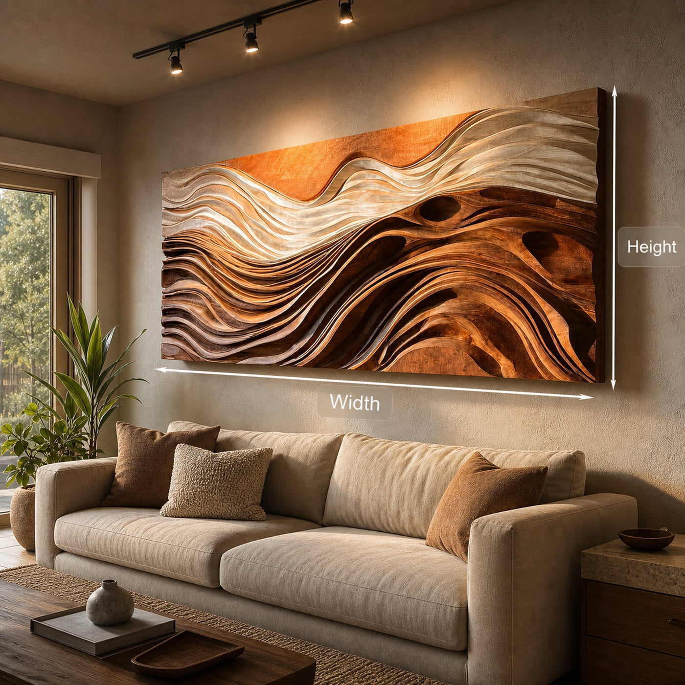 Contemporary Natural Wood Wall Art For Wall Decor - product view 7