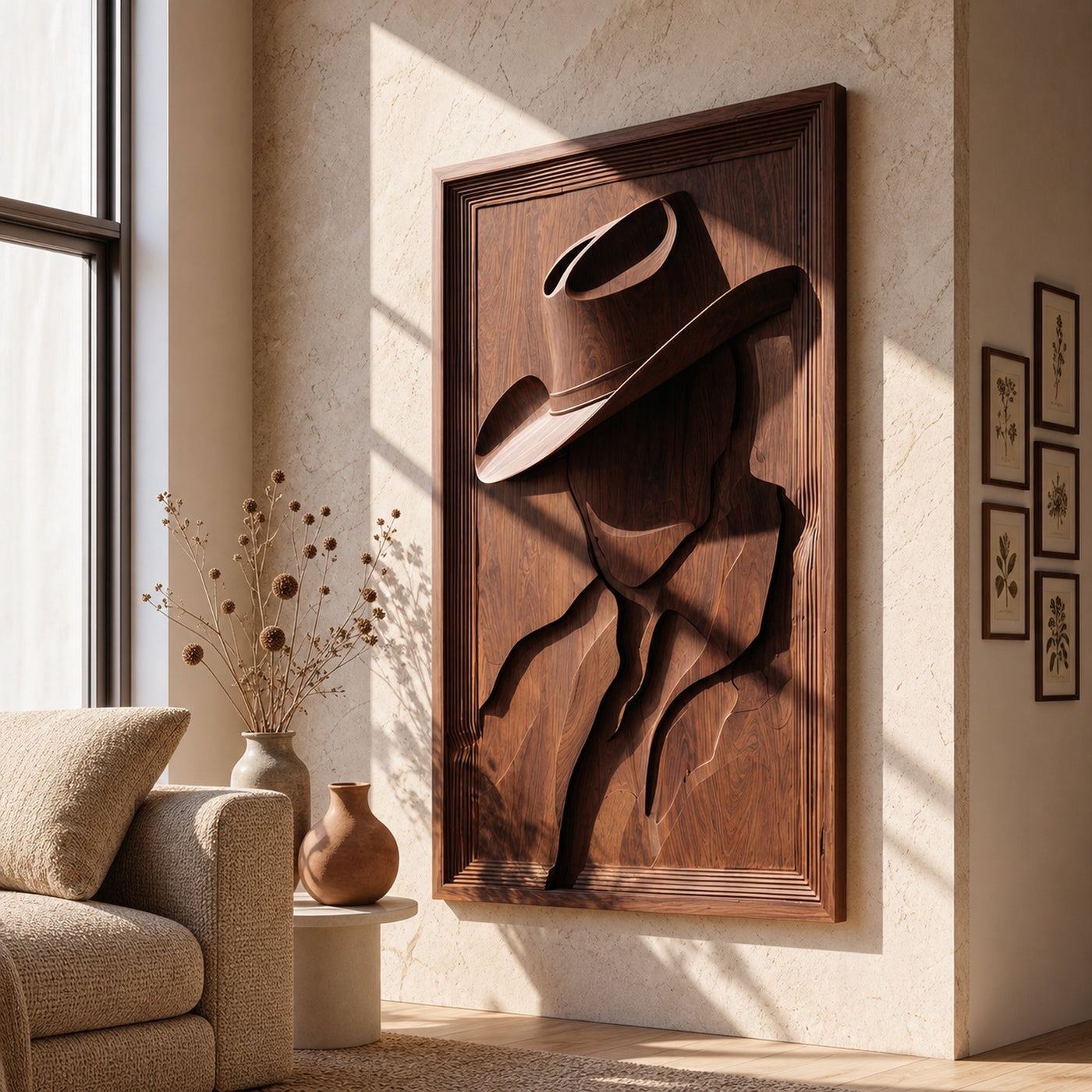 Contemporary Ranch Inspired Wall Art For Lounge Space