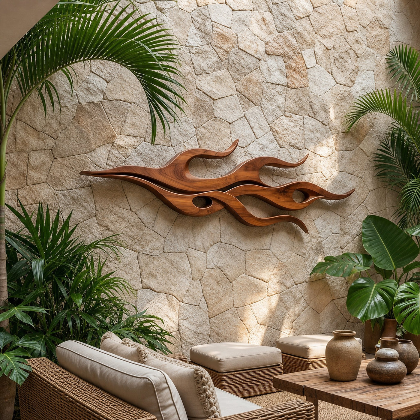 Contemporary Relief Wall Sculpture For Creative Studio Interior