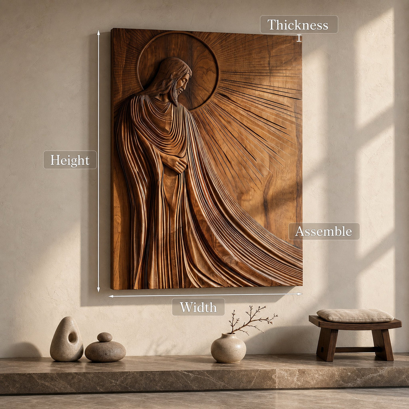 Contemporary Religious Wall Art For Living Room - product view 8