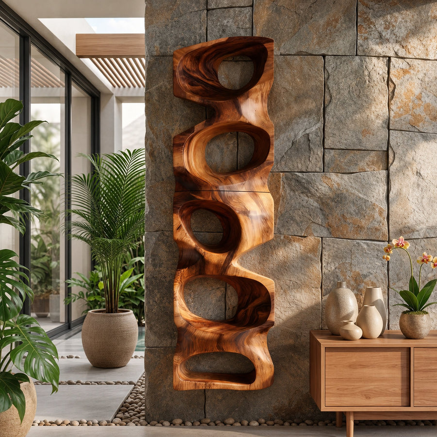 Contemporary Sculptural Display Shelf For Living Room