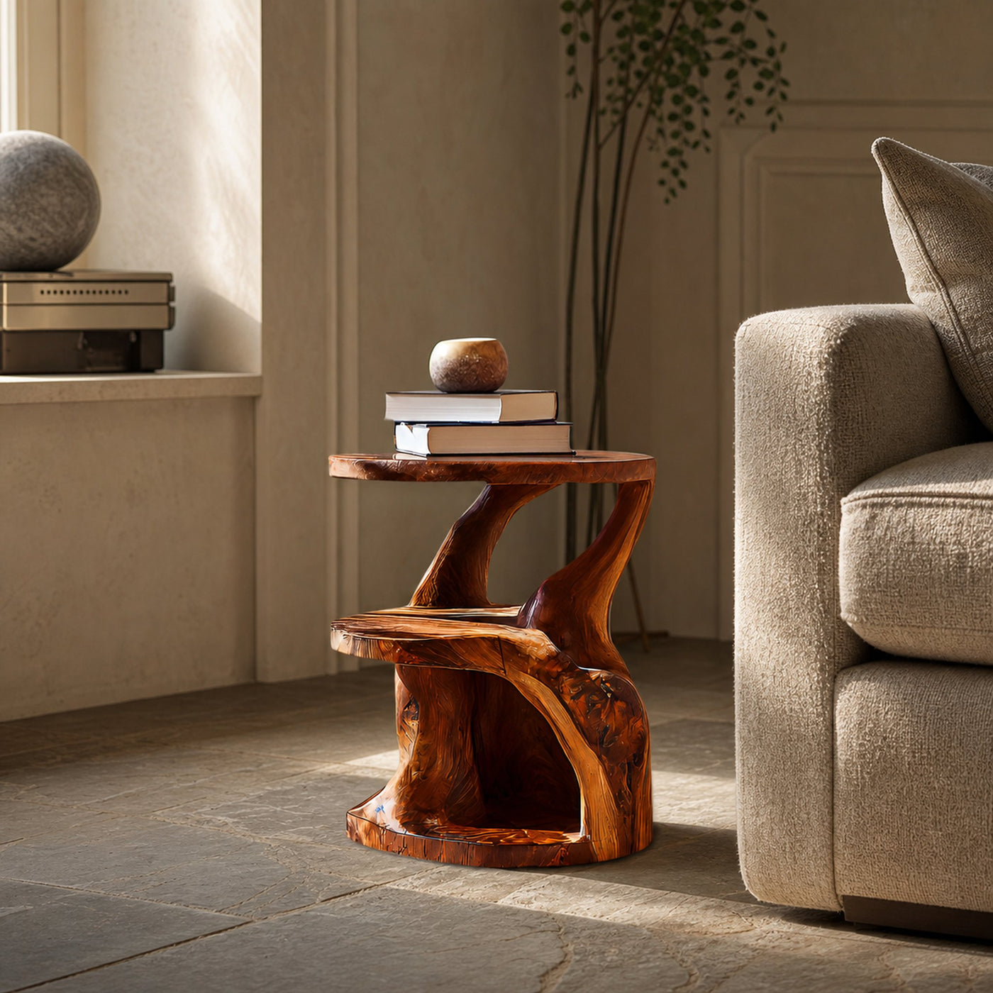 Contemporary Side Table Layered Design For Living Space - product view 6