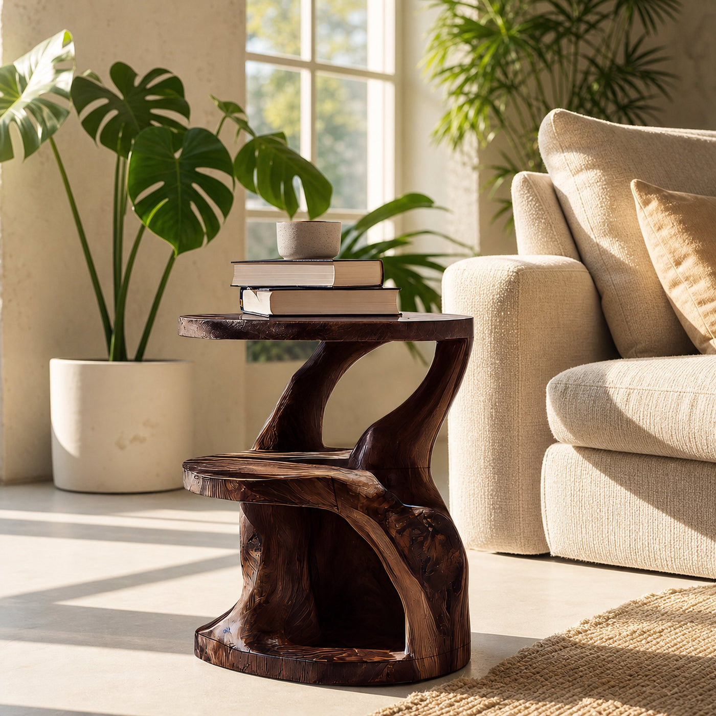 Contemporary Side Table Layered Design For Living Space - product view 7