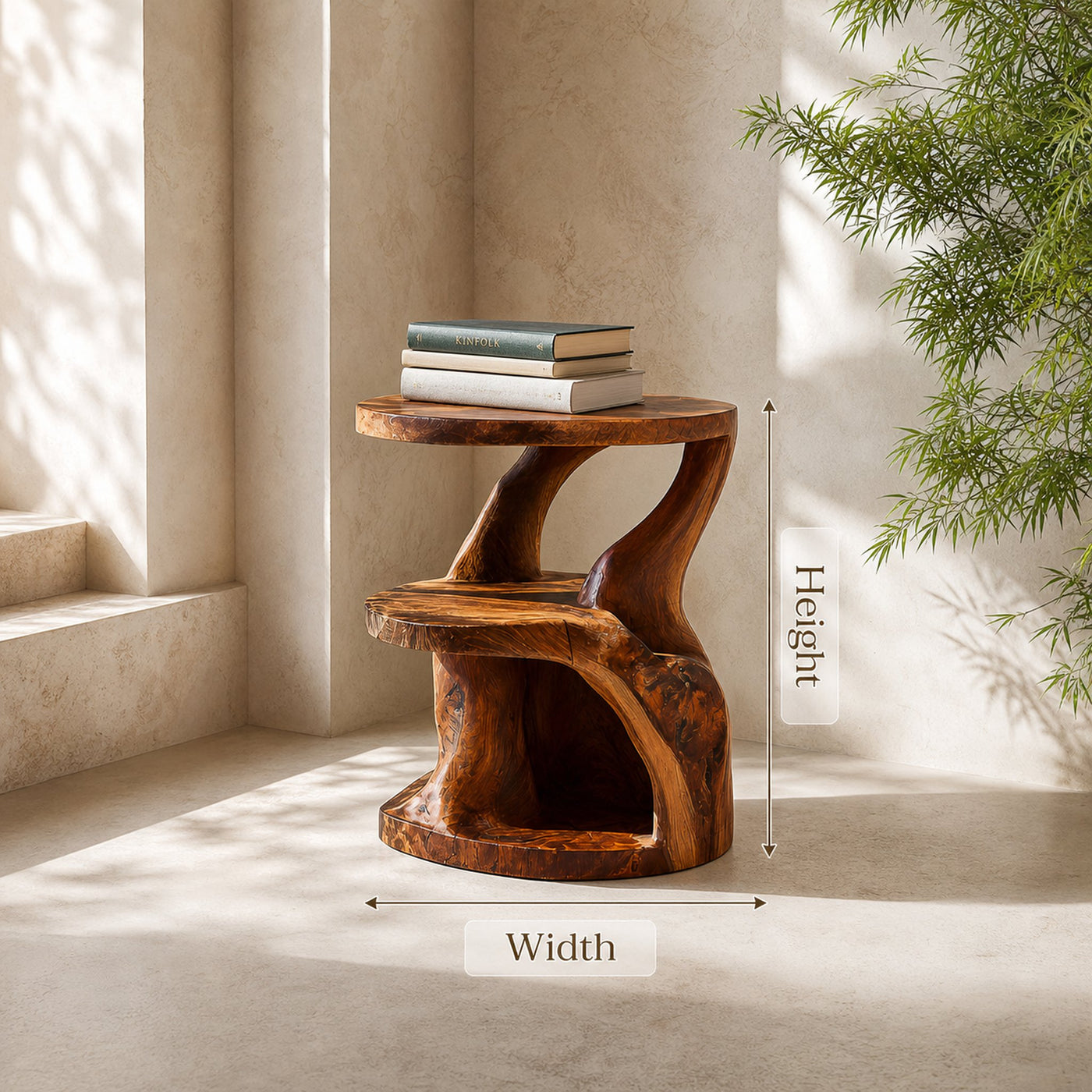 Contemporary Side Table Layered Design For Living Space - product view 8