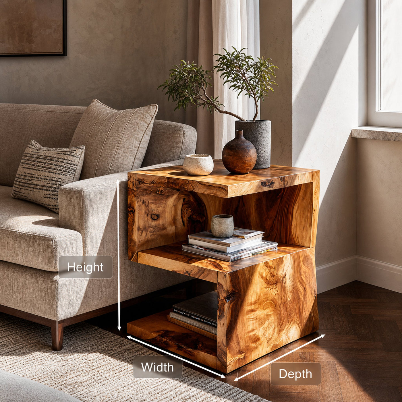 Contemporary Side Table Multi Level Design For Home - product view 6
