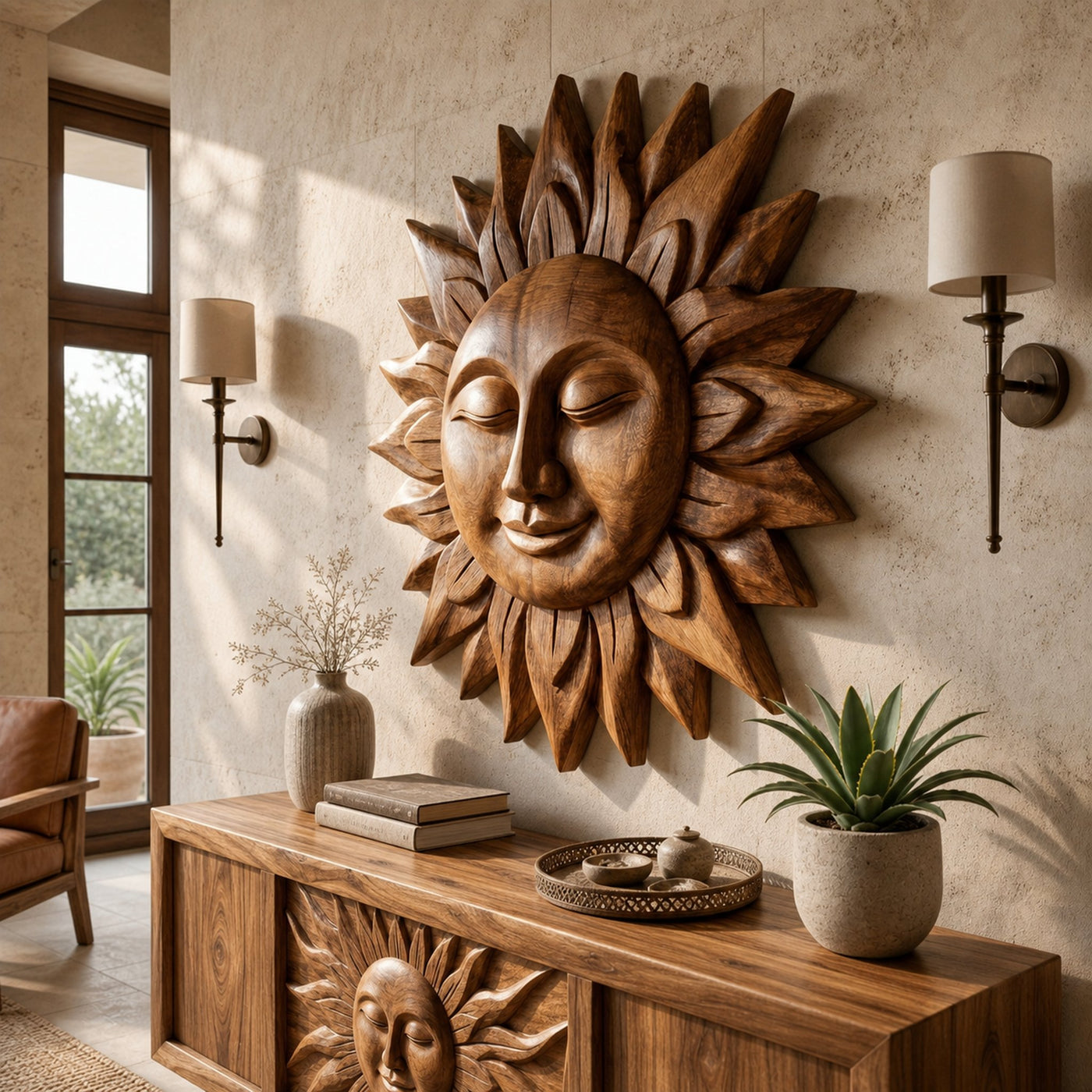 Contemporary Sun Wall Art For Living Room - product view 3