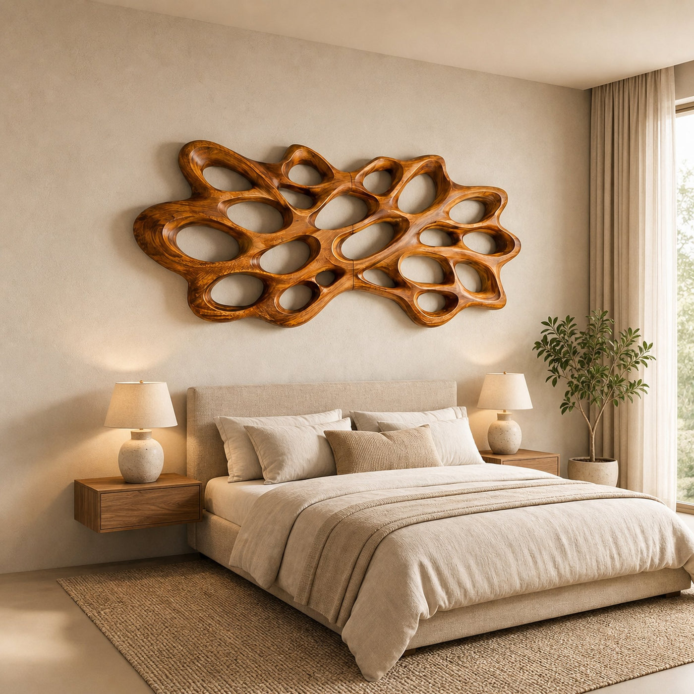 Contemporary Wood Wall Art For Bedroom Wall