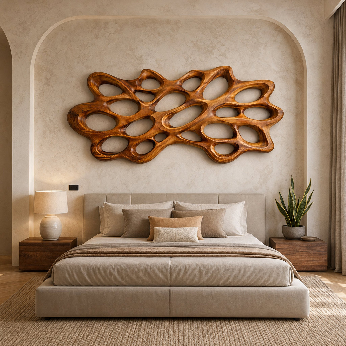 Contemporary Wood Wall Art For Bedroom Wall - product view 6
