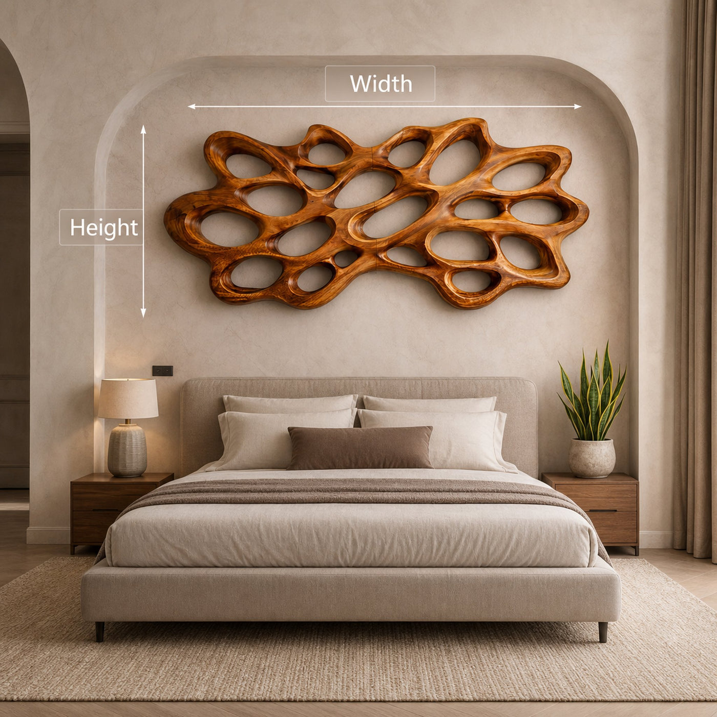 Contemporary Wood Wall Art For Bedroom Wall - product view 7
