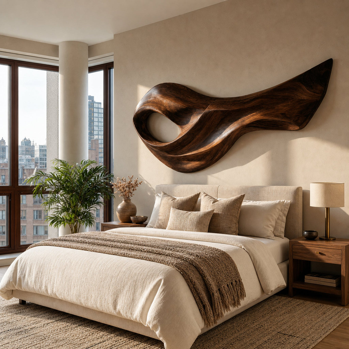 Contemporary Wood Wall Sculpture Art For Wall Decor - product view 7