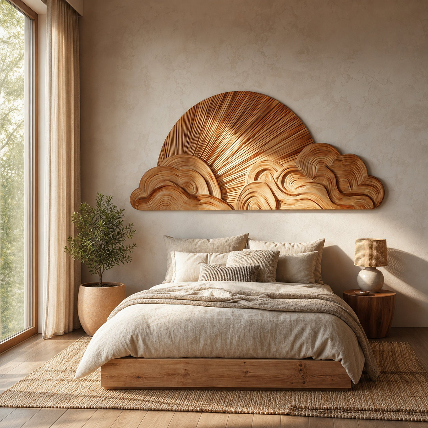Contemporary Wooden Cloud Wall Art For Wall Decor