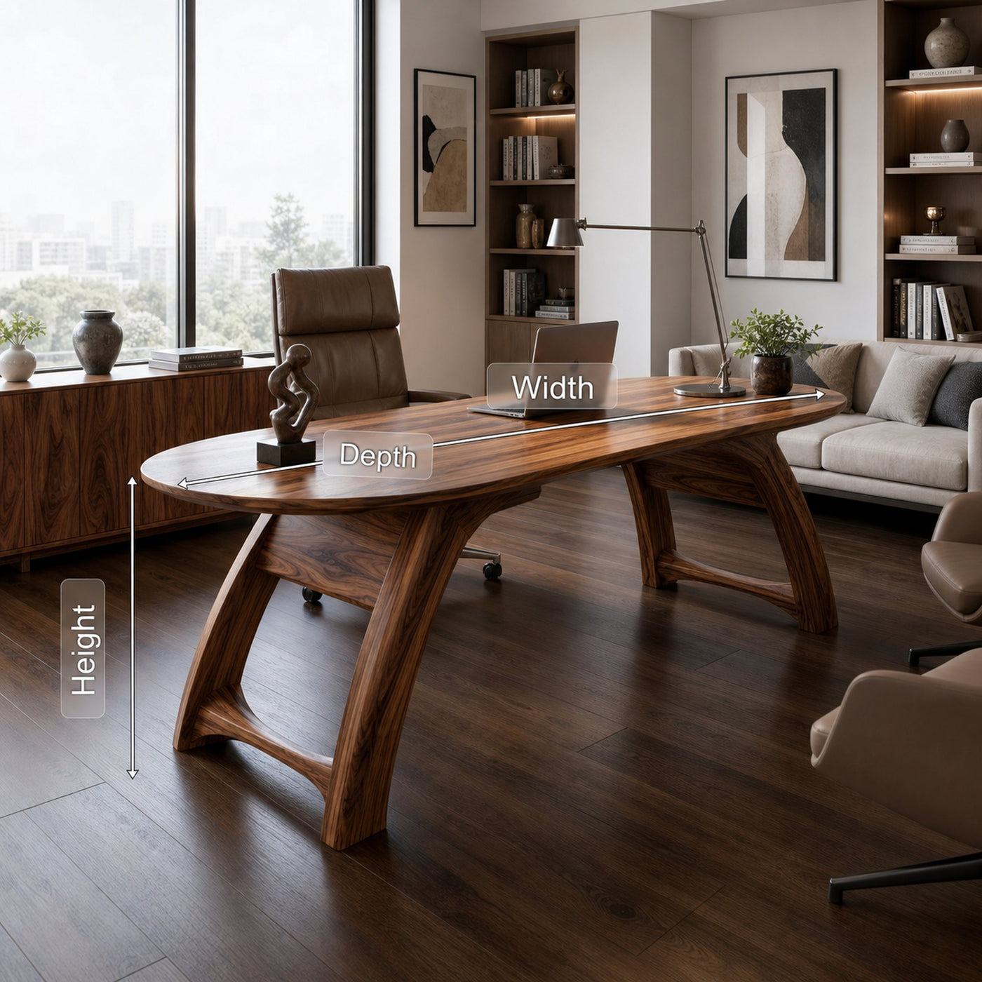 Contemporary Writing Desk For Workspace - product view 8