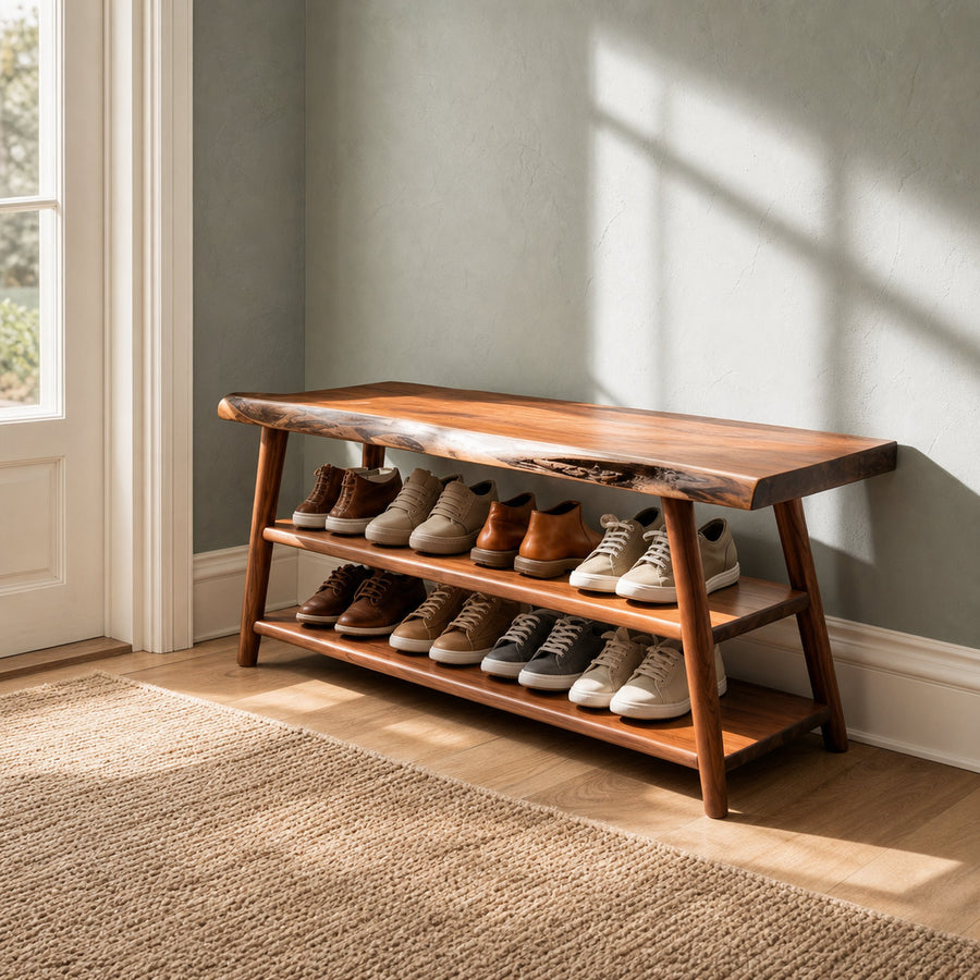Curved Modern Shoe Rack Living Room And Hallway