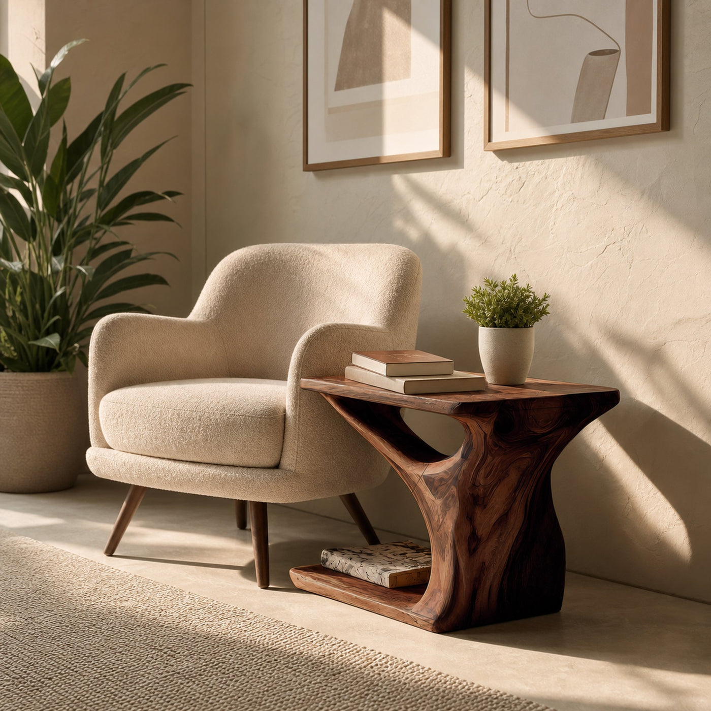 Decorative Side Table With Unique Base For Living Room - product view 6