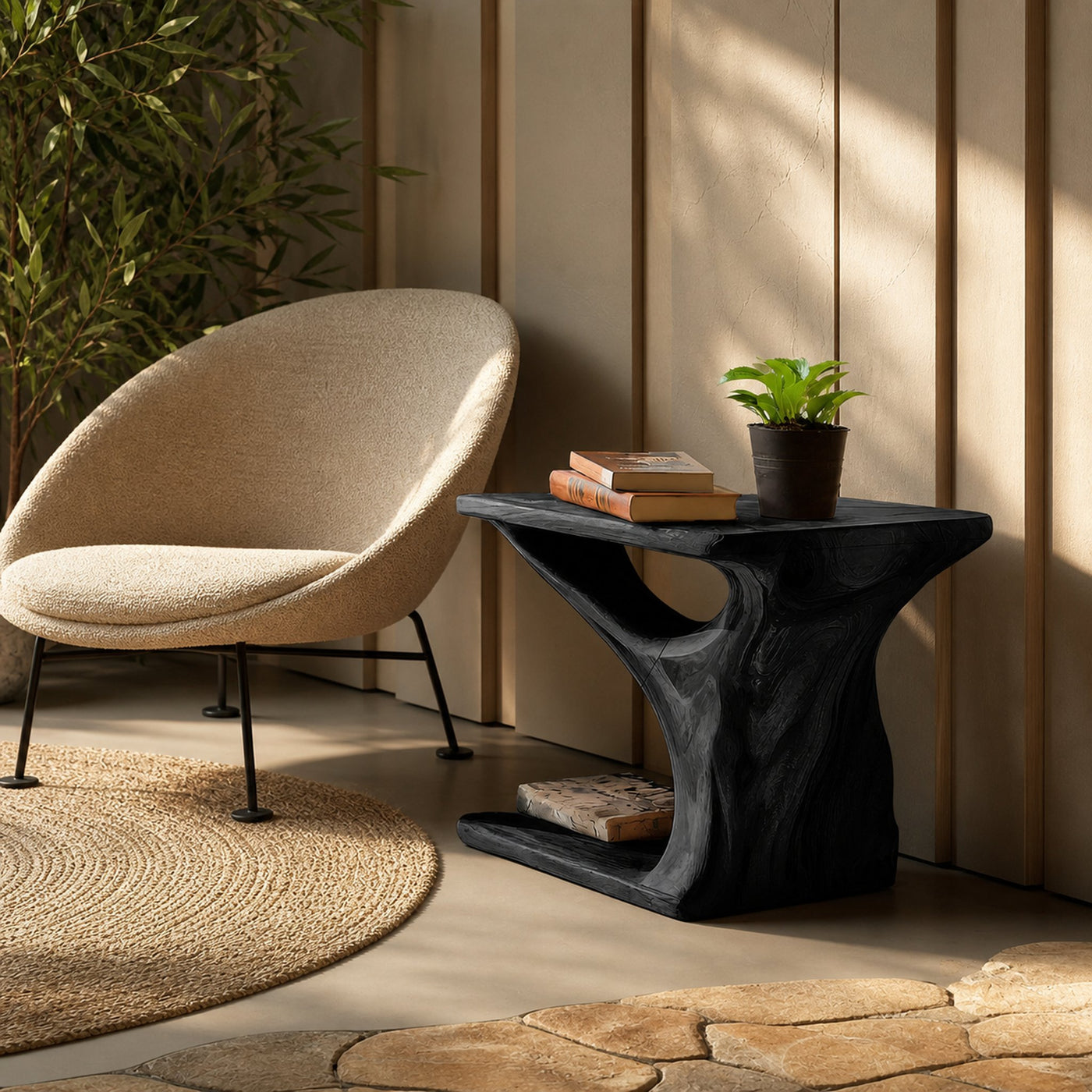 Decorative Side Table With Unique Base For Living Room - product view 7