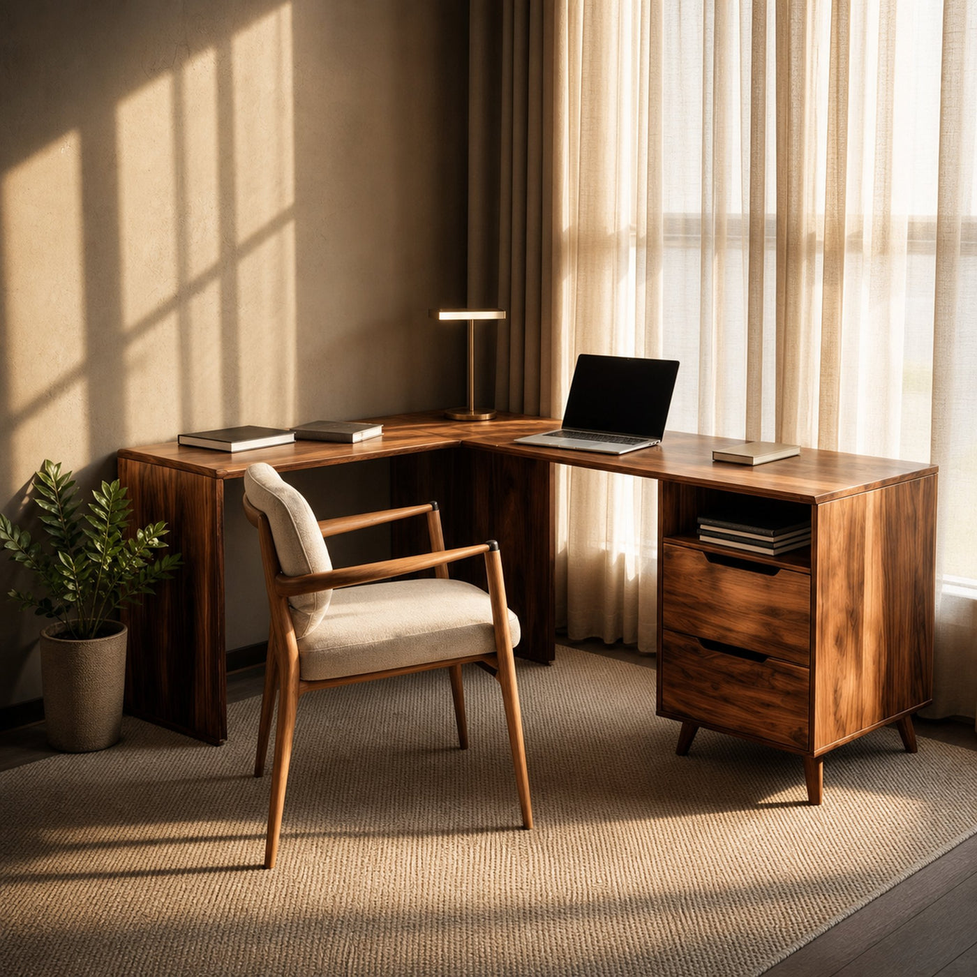 Elegant L Shaped Desk Corner For Home Office - product view 6
