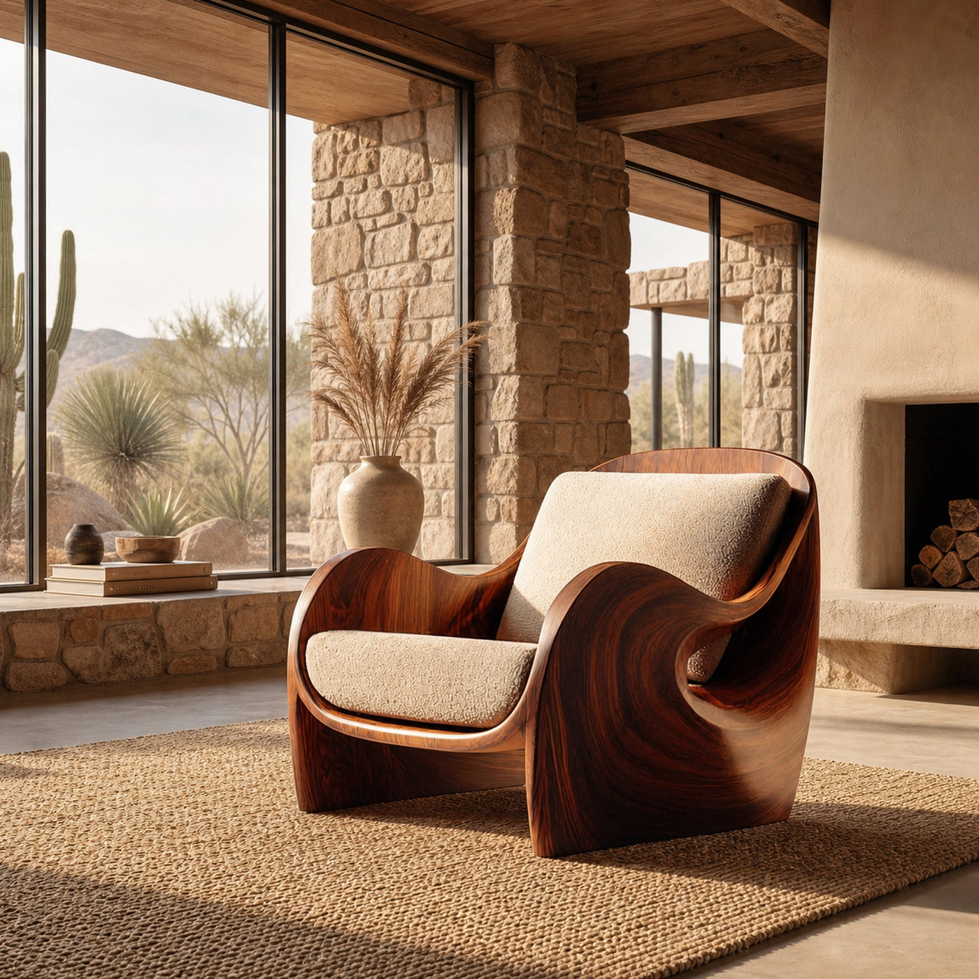 Elegant Natural Wood Chair For Modern Living Room - product view 6