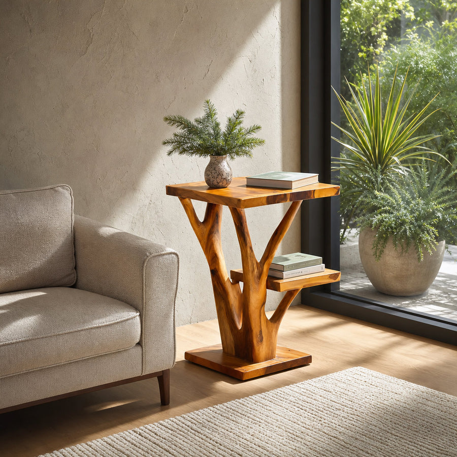 Elegant Side Table Branch Inspired Design For Living