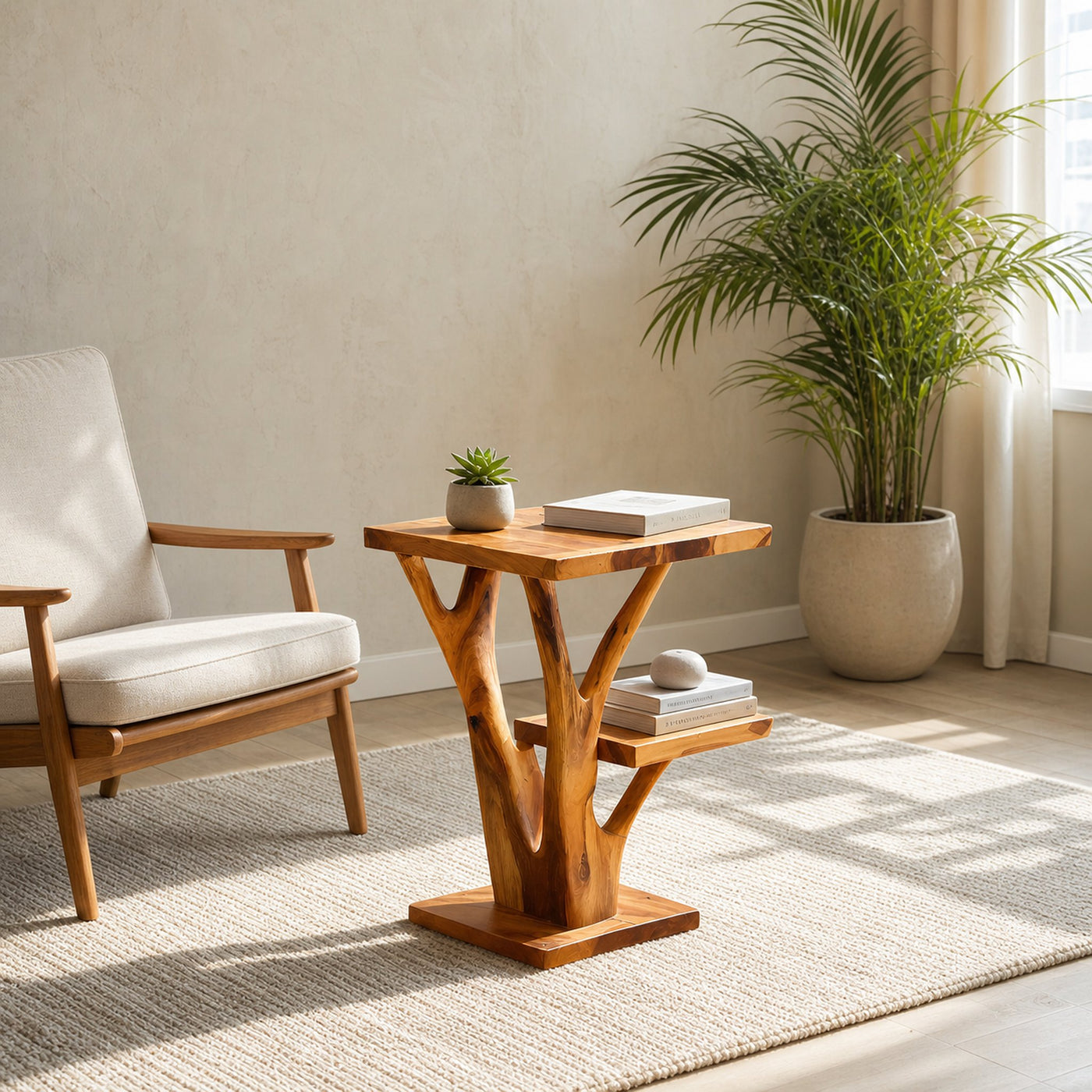 Elegant Side Table Branch Inspired Design For Living - product view 6