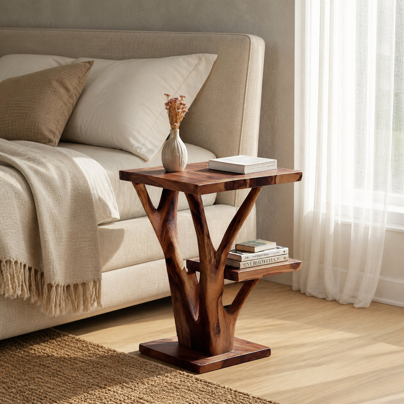 Elegant Side Table Branch Inspired Design For Living - product view 7